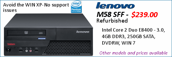 Refurbished Desktops with WIN 7